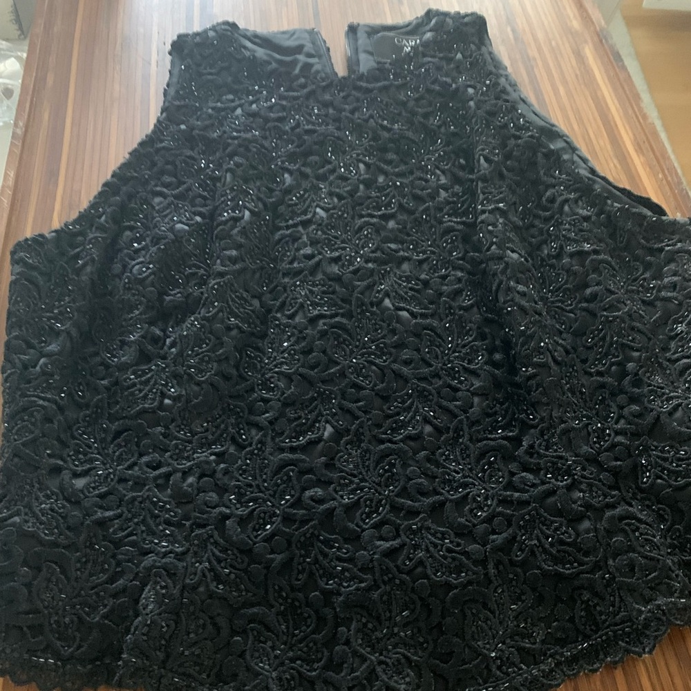Vintage Carmen Marc Valvo Elegant Black Design